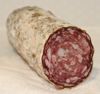 Knoblauchsalami, in Scheiben